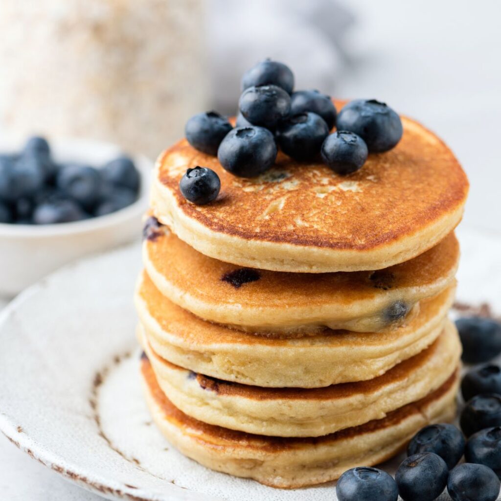 Simple Blueberry Pikelets